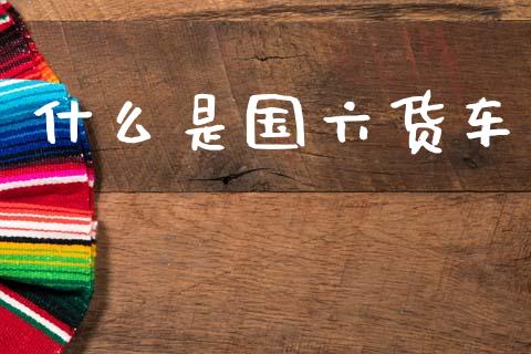 什么是国六货车_https://wap.lxcailiao.com_财务管理_第1张