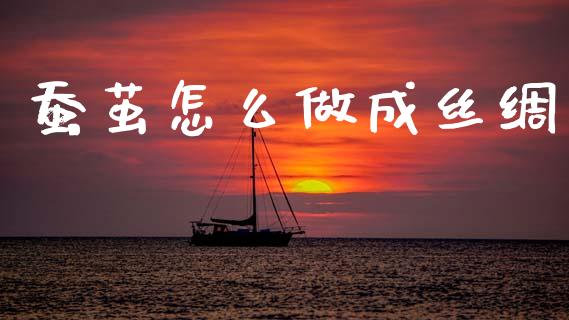 蚕茧怎么做成丝绸_https://wap.lxcailiao.com_金融监管_第1张