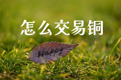 怎么交易铜_https://wap.lxcailiao.com_融资担保_第1张