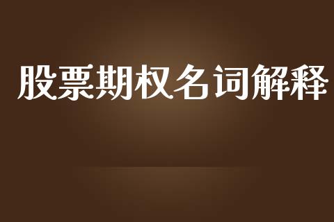 股票期权名词解释_https://wap.lxcailiao.com_股权投资_第1张