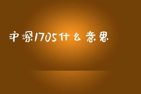 沪深1705什么意思_https://wap.lxcailiao.com_股权投资_第1张
