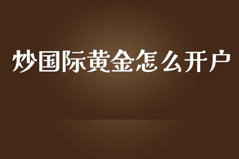 炒国际黄金怎么开户_https://wap.lxcailiao.com_融资担保_第1张
