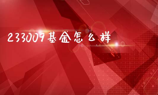 233009基金怎么样_https://wap.lxcailiao.com_融资担保_第1张