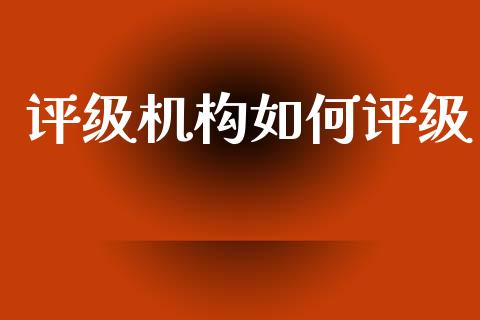 评级机构如何评级_https://wap.lxcailiao.com_财务管理_第1张