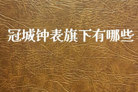 冠城钟表旗下有哪些_https://wap.lxcailiao.com_融资担保_第1张