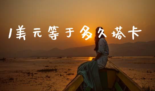 1美元等于多久塔卡_https://wap.lxcailiao.com_股权投资_第1张