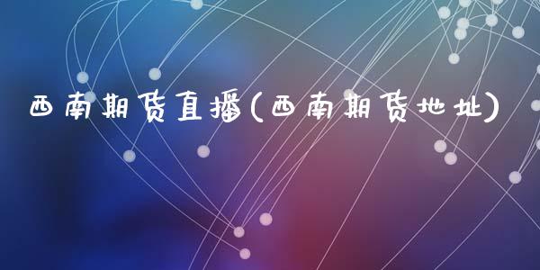 西南期货直播(西南期货地址)_https://wap.lxcailiao.com_融资担保_第1张