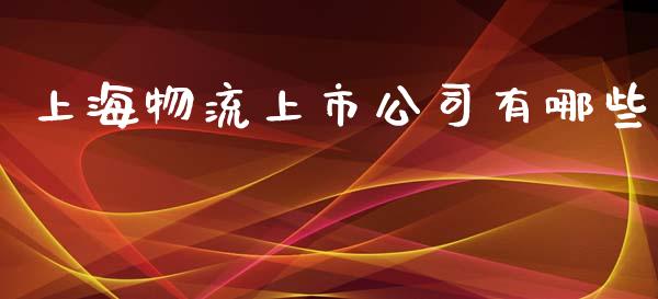 上海物流上市公司有哪些_https://wap.lxcailiao.com_财务管理_第1张