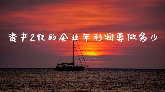 资产2亿的企业年利润要做多少_https://wap.lxcailiao.com_股权投资_第1张