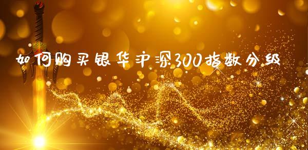 如何购买银华沪深300指数分级_https://wap.lxcailiao.com_金融监管_第1张