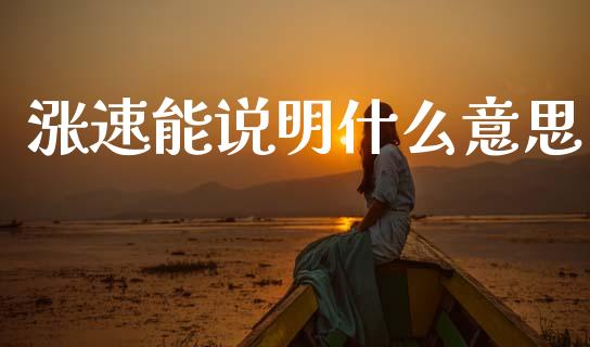 涨速能说明什么意思_https://wap.lxcailiao.com_金融监管_第1张