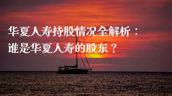 华夏人寿持股情况全解析：谁是华夏人寿的股东？_https://wap.lxcailiao.com_股权投资_第1张