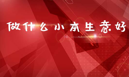 做什么小本生意好_https://wap.lxcailiao.com_融资担保_第1张