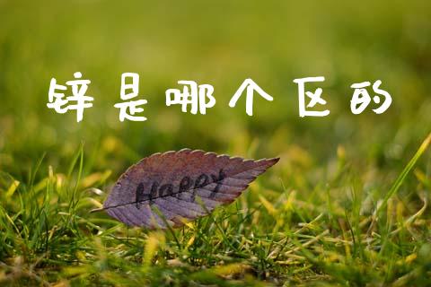 锌是哪个区的_https://wap.lxcailiao.com_金融监管_第1张
