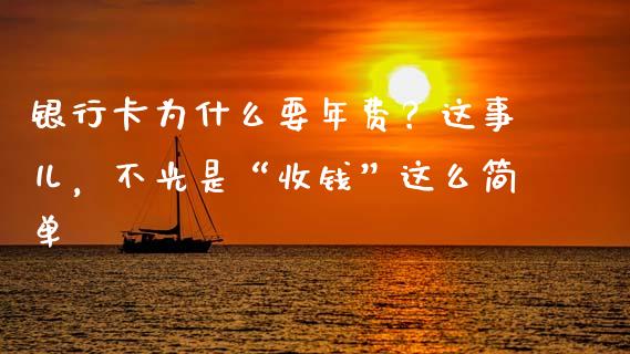 银行卡为什么要年费？这事儿，不光是“收钱”这么简单_https://wap.lxcailiao.com_股权投资_第1张