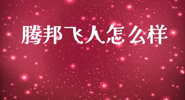 腾邦飞人怎么样_https://wap.lxcailiao.com_融资担保_第1张