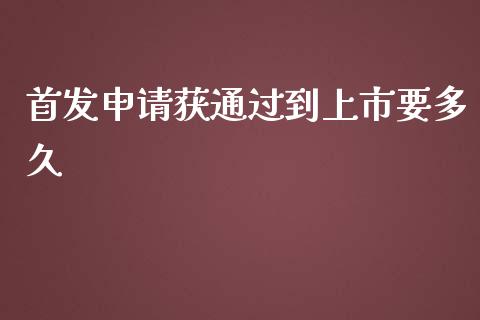 首发申请获通过到上市要多久_https://wap.lxcailiao.com_金融监管_第1张