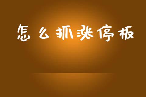 怎么抓涨停板_https://wap.lxcailiao.com_股权投资_第1张