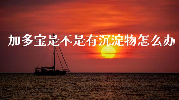 加多宝是不是有沉淀物怎么办_https://wap.lxcailiao.com_财务管理_第1张