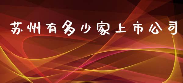 苏州有多少家上市公司_https://wap.lxcailiao.com_金融监管_第1张