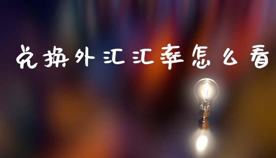 兑换外汇汇率怎么看_https://wap.lxcailiao.com_财务管理_第1张