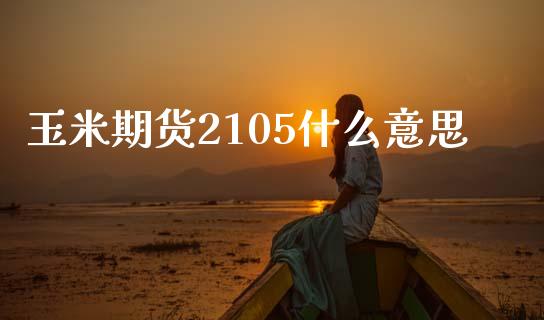 玉米期货2105什么意思_https://wap.lxcailiao.com_融资担保_第1张