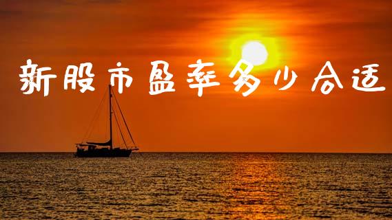 新股市盈率多少合适_https://wap.lxcailiao.com_金融监管_第1张