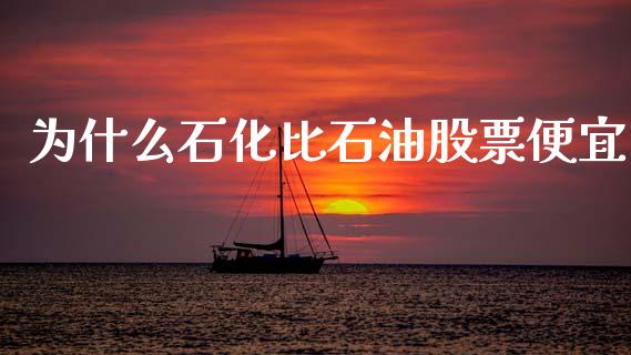 为什么石化比石油股票便宜_https://wap.lxcailiao.com_融资担保_第1张