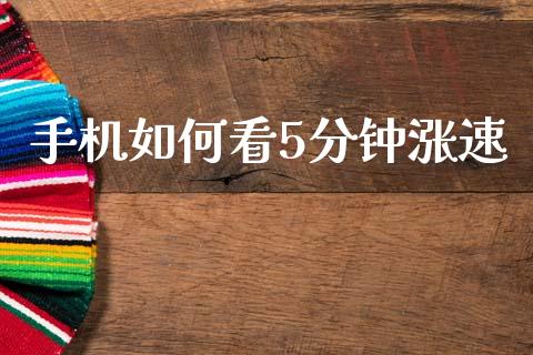 手机如何看5分钟涨速_https://wap.lxcailiao.com_股权投资_第1张