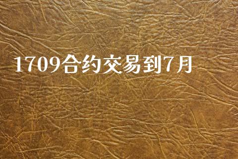 1709合约交易到7月_https://wap.lxcailiao.com_融资担保_第1张