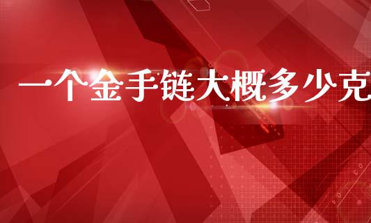 一个金手链大概多少克_https://wap.lxcailiao.com_金融监管_第1张
