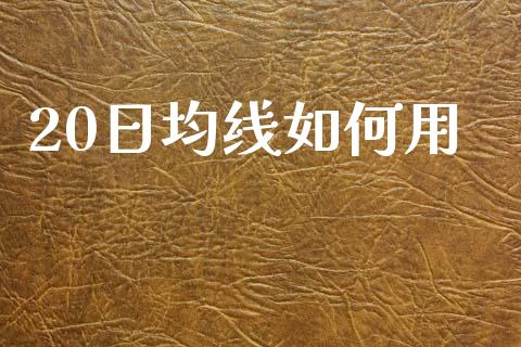 20日均线如何用_https://wap.lxcailiao.com_金融监管_第1张