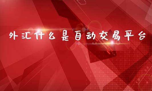 外汇什么是自动交易平台_https://wap.lxcailiao.com_金融监管_第1张