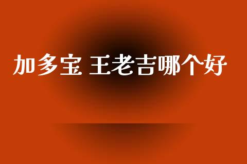 加多宝 王老吉哪个好_https://wap.lxcailiao.com_融资担保_第1张