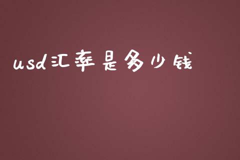 usd汇率是多少钱_https://wap.lxcailiao.com_融资担保_第1张