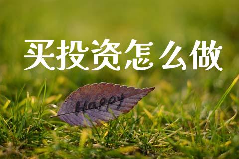 买投资怎么做_https://wap.lxcailiao.com_金融监管_第1张