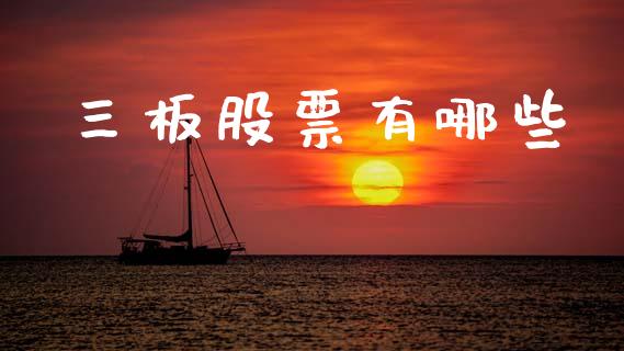 三板股票有哪些_https://wap.lxcailiao.com_财务管理_第1张