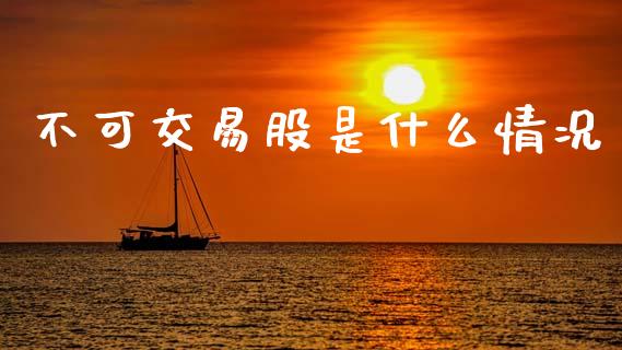 不可交易股是什么情况_https://wap.lxcailiao.com_财务管理_第1张