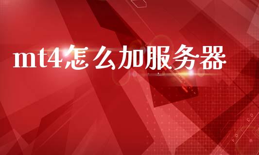 mt4怎么加服务器_https://wap.lxcailiao.com_融资担保_第1张