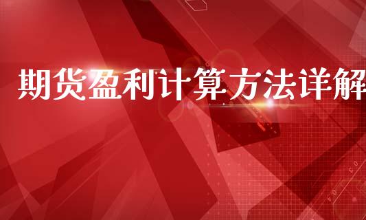 期货盈利计算方法详解_https://wap.lxcailiao.com_财务管理_第1张