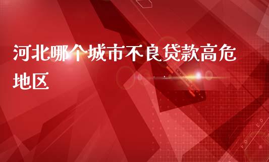 河北哪个城市不良贷款高危地区_https://wap.lxcailiao.com_财务管理_第1张