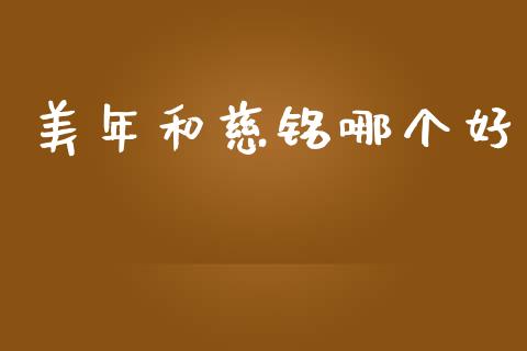 美年和慈铭哪个好_https://wap.lxcailiao.com_金融监管_第1张