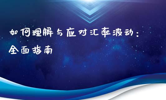 如何理解与应对汇率波动：全面指南_https://wap.lxcailiao.com_融资担保_第1张