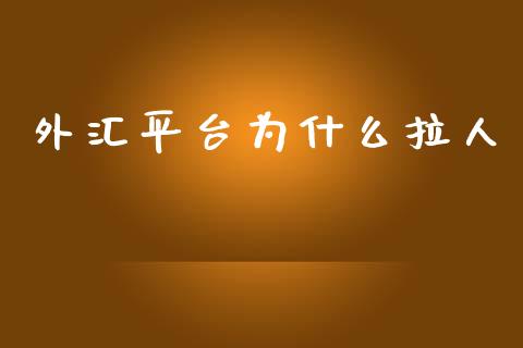 外汇平台为什么拉人_https://wap.lxcailiao.com_金融监管_第1张
