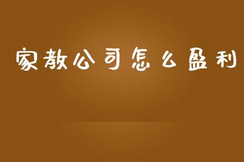家教公司怎么盈利_https://wap.lxcailiao.com_财务管理_第1张