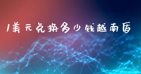 1美元兑换多少钱越南盾_https://wap.lxcailiao.com_股权投资_第1张