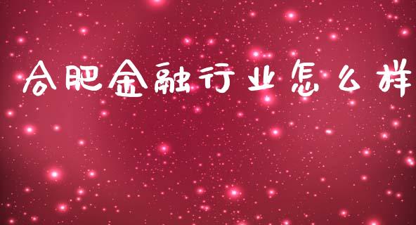 合肥金融行业怎么样_https://wap.lxcailiao.com_融资担保_第1张