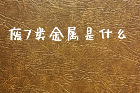 废7类金属是什么_股权投资_第1张_金融监管_融资担保_财务管理_股权投资 废7类金属是什么_https://wap.lxcailiao.com_股权投资_第1张