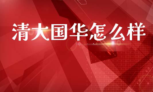 清大国华怎么样_https://wap.lxcailiao.com_财务管理_第1张