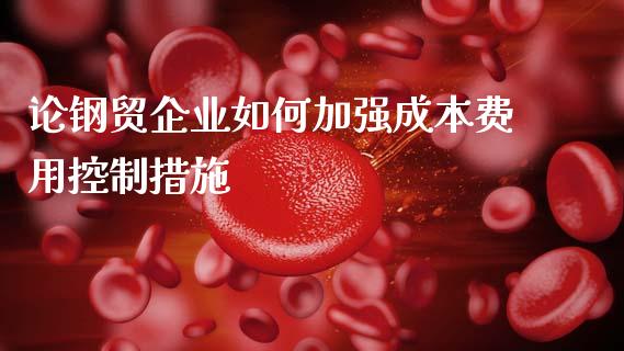 论钢贸企业如何加强成本费用控制措施_https://wap.lxcailiao.com_融资担保_第1张